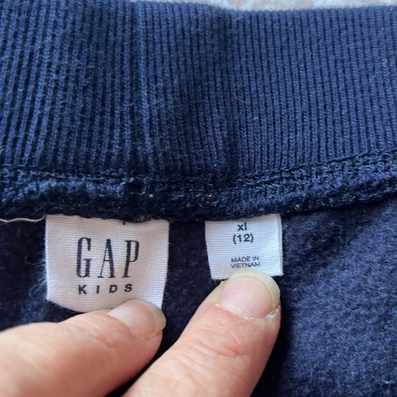Gap girls navy fleece leggings in size xl 12 - Picture 4 of 8